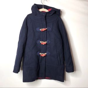 Brooks Brothers Girl Navy Wool Duffle Coat Size 8